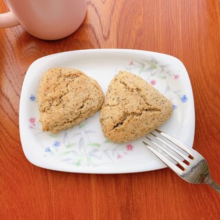 おうちカフェ♡紅茶の米粉スコーン